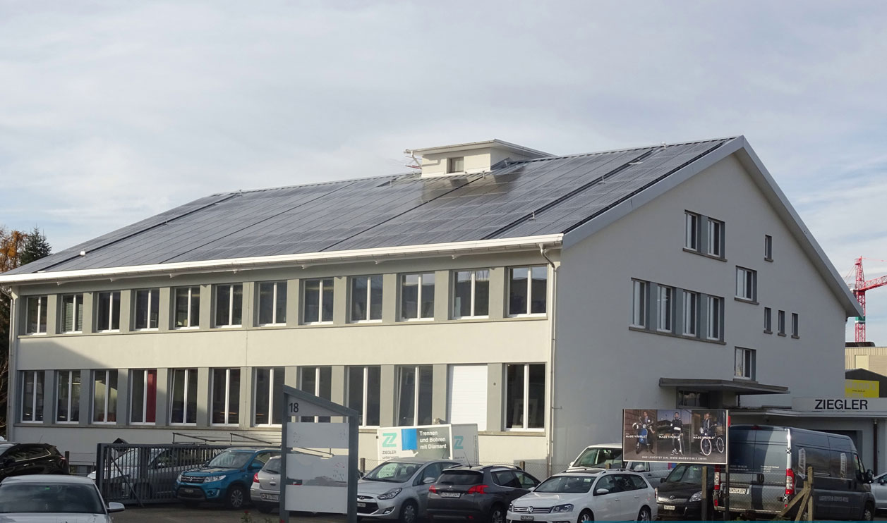 Solaranlage bei Ziegler